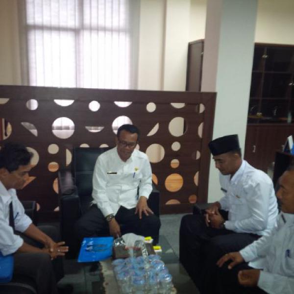 Tiga Kepala Desa Kecamatan Bantan Temui Kadis PUPR Bengkalis